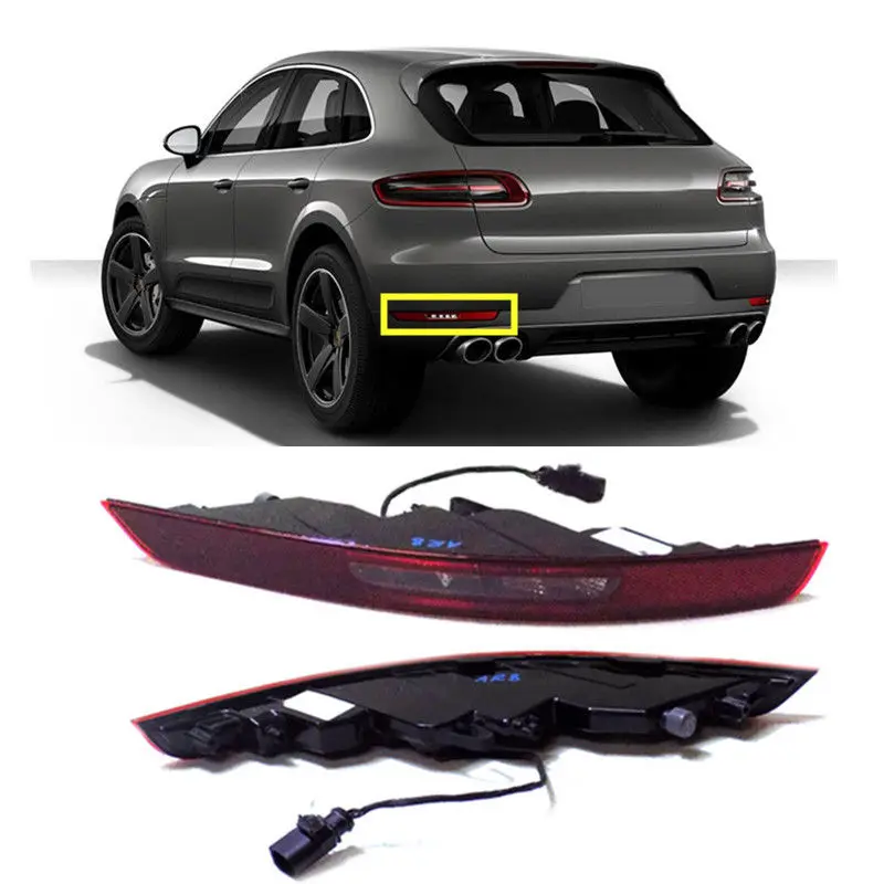 Левая задняя противотуманная фара для Porsche macan 2014 2017 + отражающая крышка|cover covers|lamp