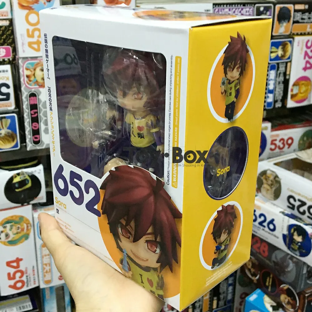 Nendoroid No Game Life Sora 652 Shiro 653 мультяшная игрушка ПВХ фигурка Модель Кукла подарок|action