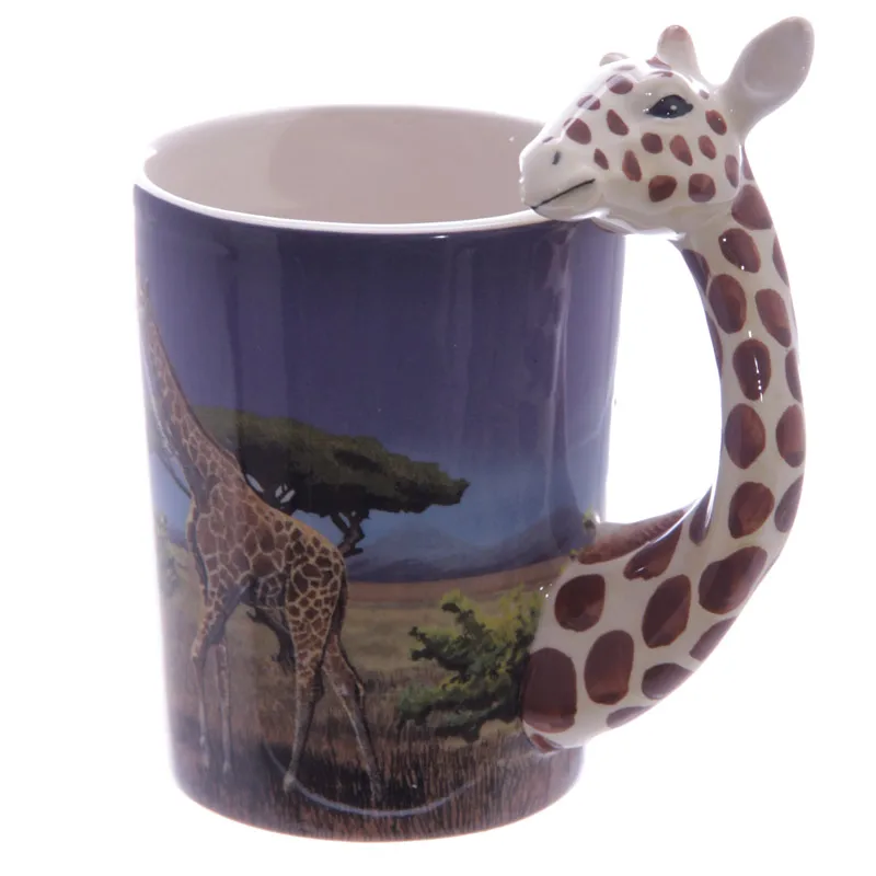 1 шт. керамическая кофейная кружка с животными 12 унций|ceramic coffee mug|coffee mugcoffee mugs free