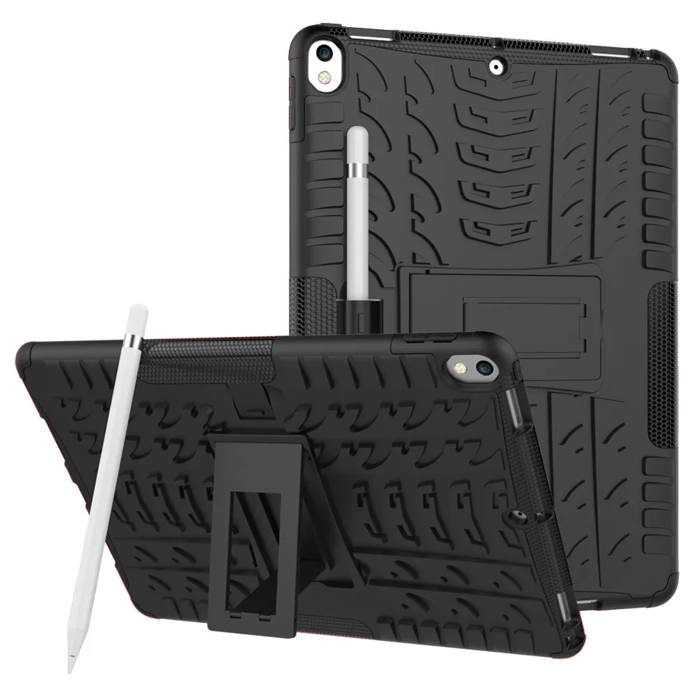 

For IPad Pro 10.5 Case With Pencil Holder Multicolor Hard For IPad Air 2019/ Pro Sheath Hard Stand Cover Case With Kickstand