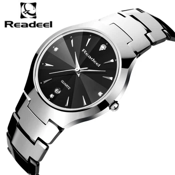 

Readeel Top Luxury Brand Men Full Tungsten Steel Watches Men's Quartz Analog Watch Man Fashion Sports Army Military Wrist Watch