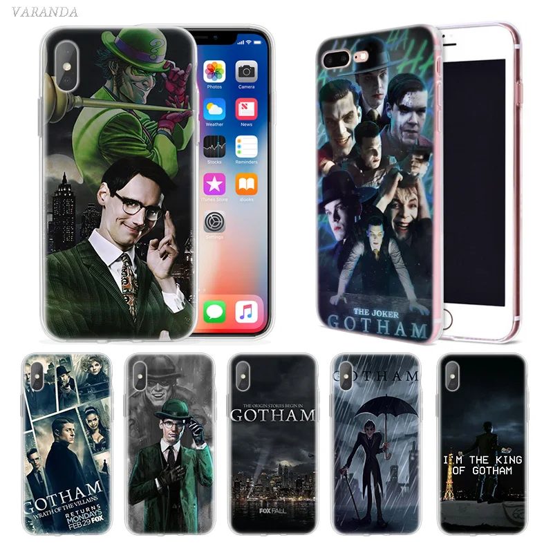 

American TV Gotham Case For iphone XS Max XR X 10 7 7S 8 6 6S Plus 5 5SE 5C 6+ 7+ 8+ Funda Capa Silicone Cubre Phone Cover Coque