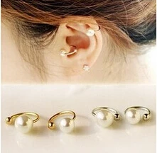 

1PCS ! 2019 new Korean pearl ear bones clip U clip earrings invisible without pierced ear clip Jewelry Wholesale