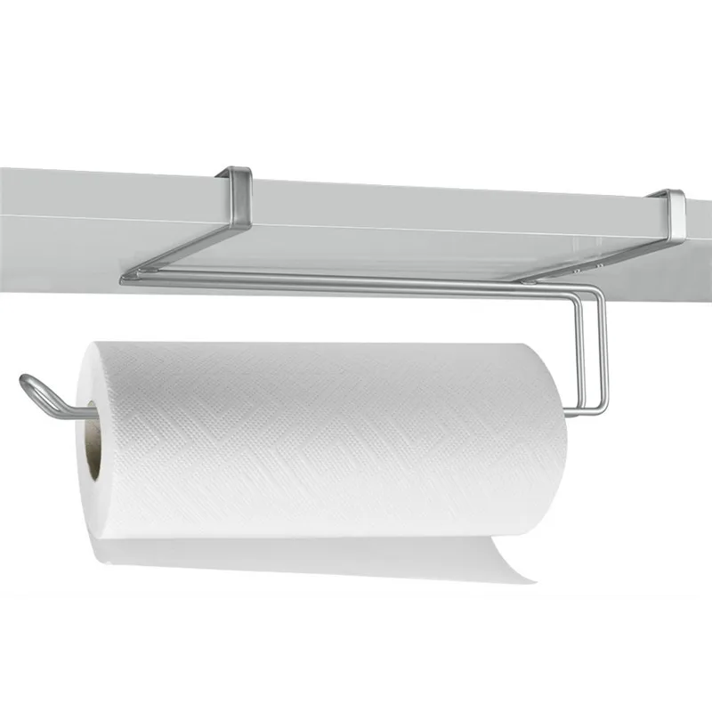 

Hook Type Kitchen Roll Paper Towel Holder Storage Rack Sundries Organizer Home Storage Tools Cabinet Cupboard Tissue Shelf