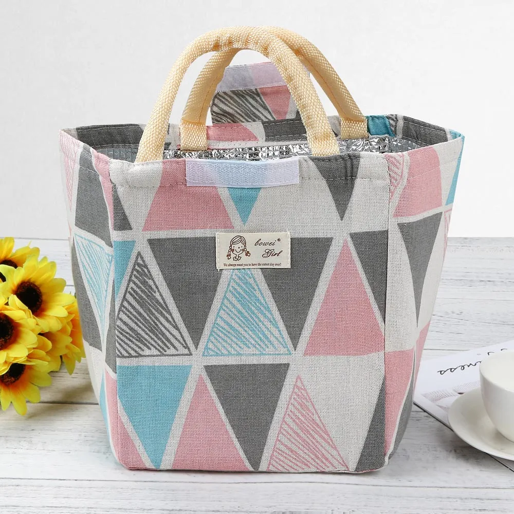 

Lunch Bag Thermal Insulated Box Tote Cooler Bag Bento Pouch Lunch Storage Case Picnic Tote High Quality bolsa termica