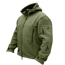 Мужская Военная флисовая куртка, тактическое зимнее пальто армии США, тренчи, ветровка, полярная армейская одежда с карманами, повседневное теплое пальто с капюшоном