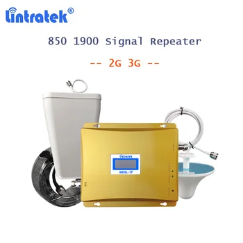

lintratek 850 celular signal repeater 850mhz 1900mhz mobile signal booster 2g 3g UMTS commuication repeater amplifier 2g 3g S37