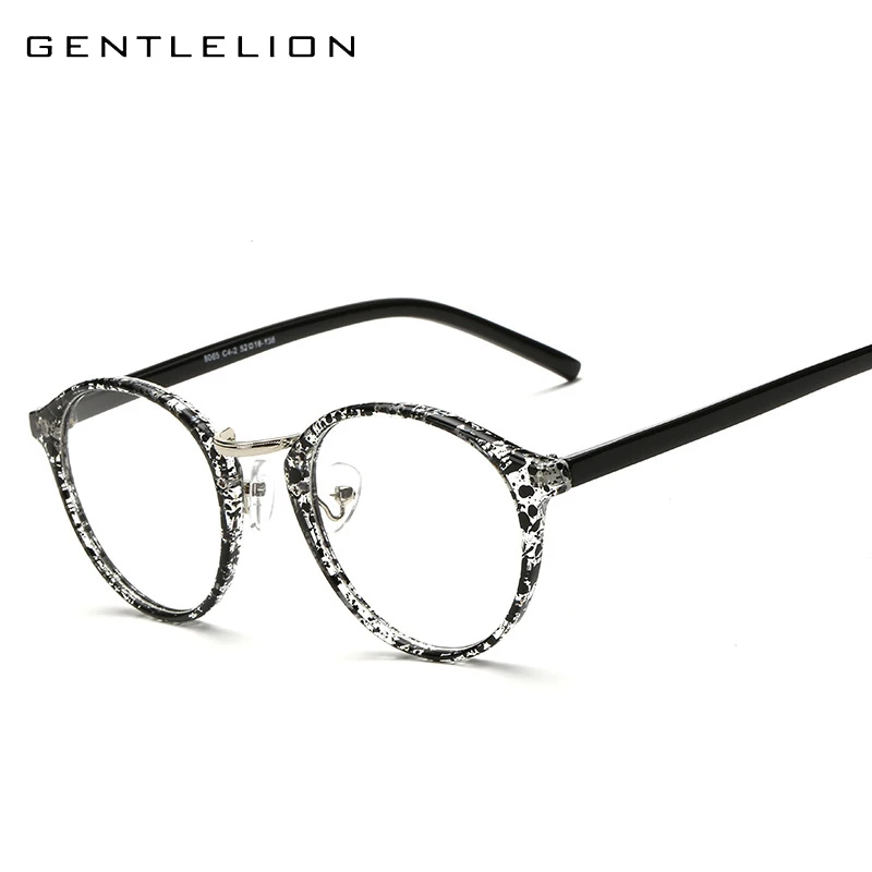 Fashion Cat Eye Glasses Frame Women Brand Designer Round Vintage Eye Glasses Men Plain