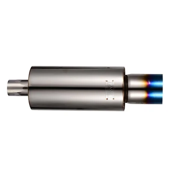 

Car Exhaust Pipe Long Type Tail Pipes Stainless Steel With Blue Burnt Exhaust Tip