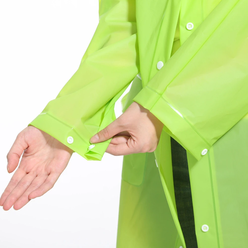 Новая мода 1 шт. женский мужской EVA прозрачный плащ портативный Открытый путешествия дождевик водонепроницаемый кемпинг пончо с капюшоном дождевик