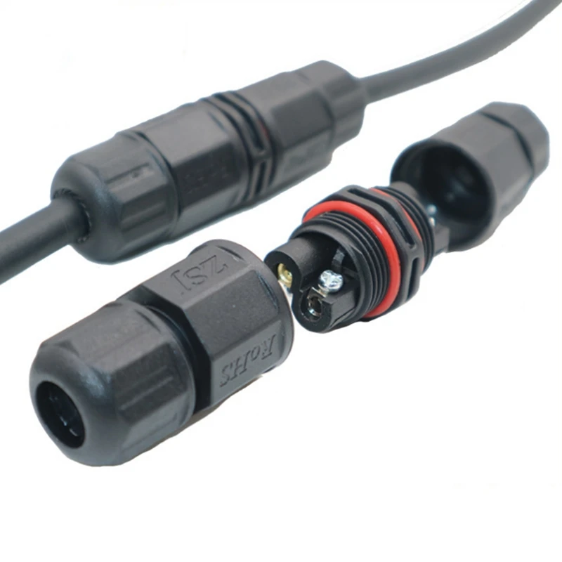 Водонепроницаемый внешний распределительный кабель прямой разъем 2 Pin 3 Pin 8 мм-10 мм