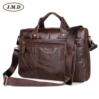 

Classic Men's Laptop Bag Vintage Genuine Leather Briefcases Messenger Bag For Man 7075LC