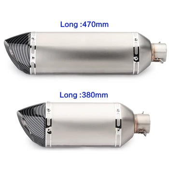 

Motorcycle muffler exhaust eipe akrapovic escape moto sportster modified with db killer for cb1000r r15 tmax 530 er6n fz6 sv650