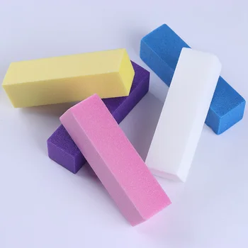 

1Pc Cuboid Shape Nail File Sanding Block Buffer 5 Colors Nail Art File Pedicure Nail Art Tool Random Color