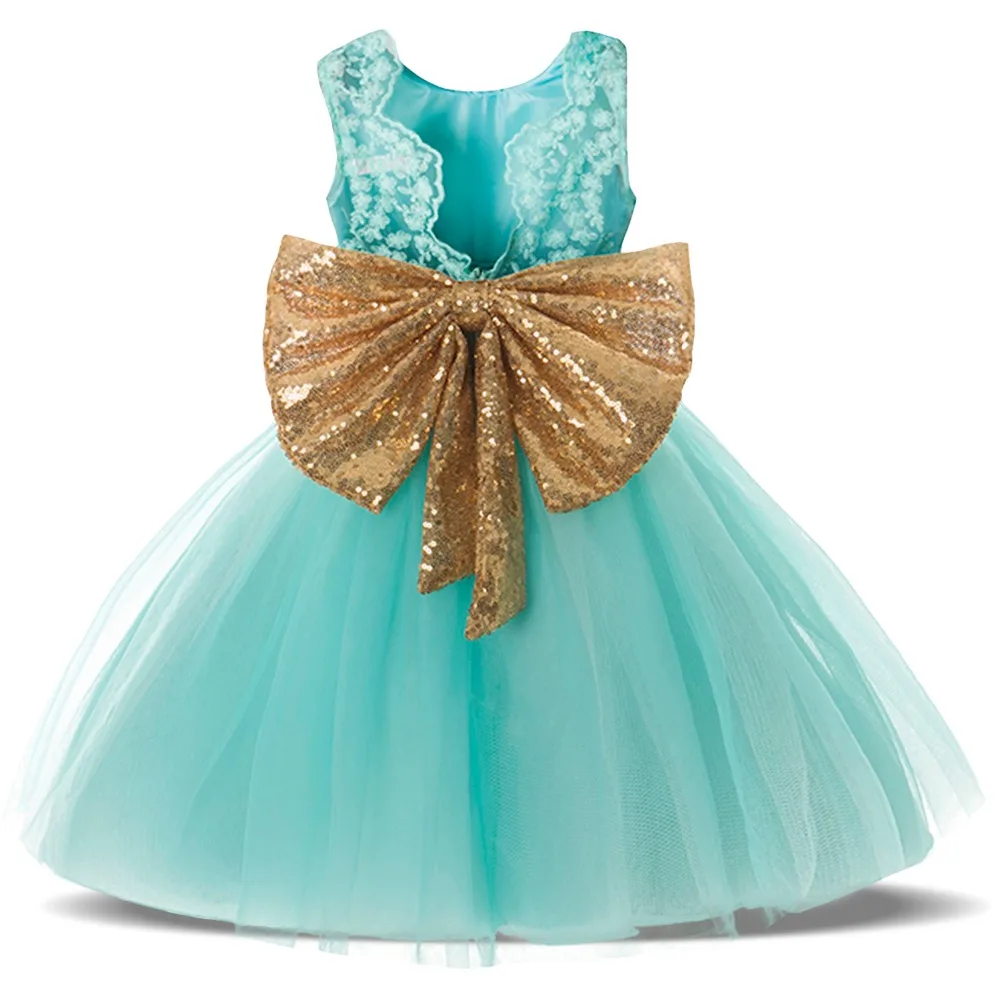 

Baby Clothes for Girls Princess Dress Bow Lace Brithday Evening Party Tutu Dresses Tulle Kids Sleeveless Infant Christening Gown