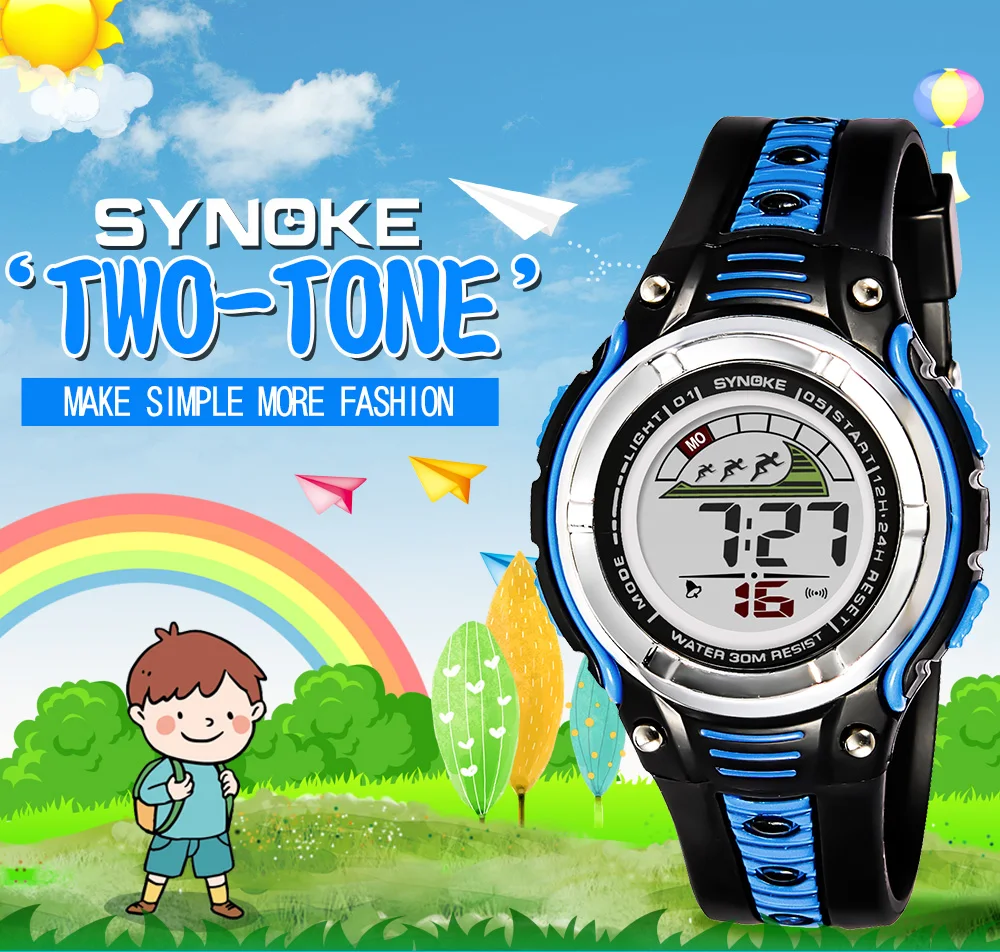 

Reloj De Ninos Children Watches Kids Watch Student Electronic Watch Running Waterproof Digital Wrist Watch Led Montre Enfants