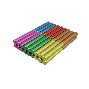 

36pcs 4x24 Strong Magnet Cylinder NdFeB Building Magnetic Stick 6 Colors Round Magnetic Fridge Magnets Pins For Whiteboards