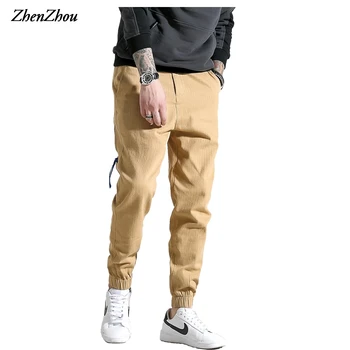 

Mens Pants 2019 Autumn Winter Casual Hip Hop Jogger Men Slim Fit Fashion Harem Pants Men Fitness Cotton M-XXXL pantacourt homme