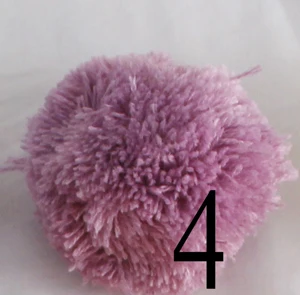 5 шт. помпонов 60 мм-2,4 дюймов шарик-помпон из пряжи 17 цветов помпоны ручной работы качественный материал для аксессуаров - Цвет: violet
