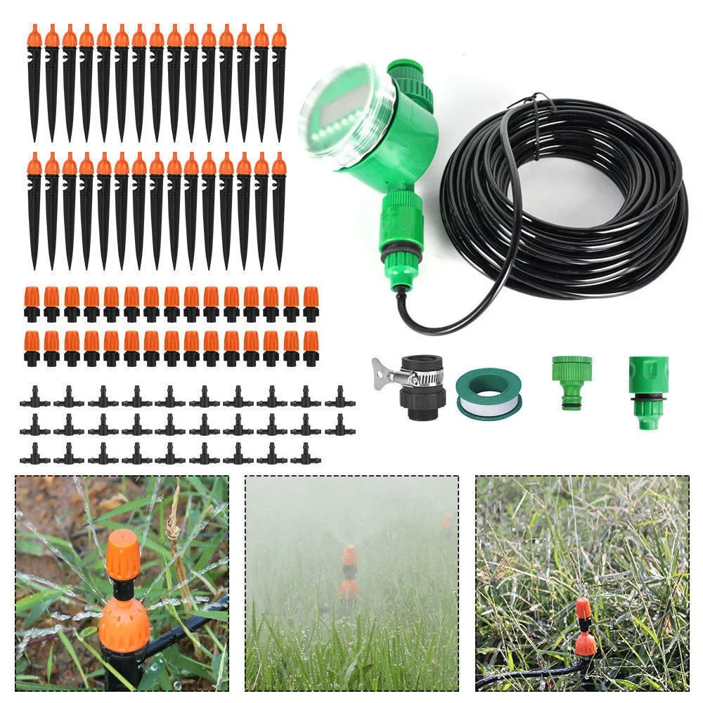

DYH-25M Auto Garden Water Irrigation Drip Spray Micro-Watering Plant Hose Timer Kit