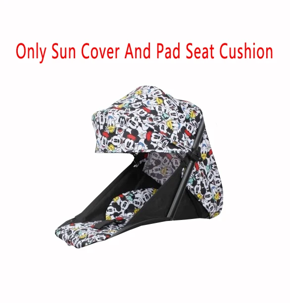 Новая детская коляска, набор ковриков для детской коляски, подушка для сиденья, защита от солнца, навес и коврик, аксессуары для детской коляски - Цвет: 17