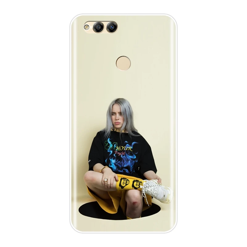 Чехол для телефона Billie Eilish Cool Girl для Huawei Honor 7 7S 7X 7A 7C Pro 10 9 8 8X MAX Honor 7 8 9 10 Lite силиконовый мягкий чехол-накладка - Цвет: No.8