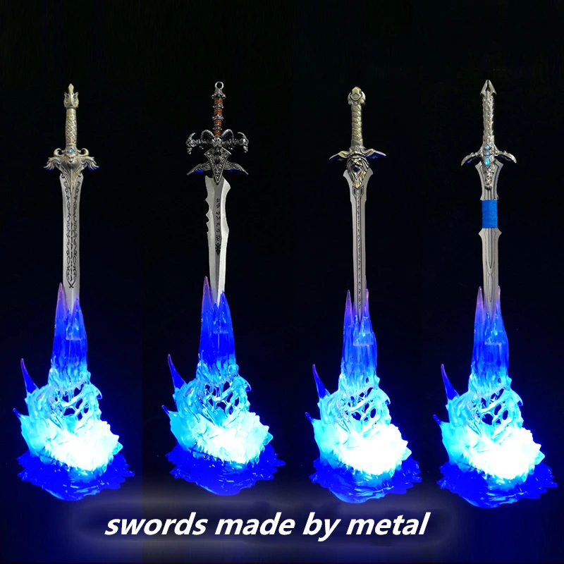 WOW Arthas Menethil оружие Frostmourne меч с подсветкой Figma Starz игры Аниме ПВХ фигурка игрушка