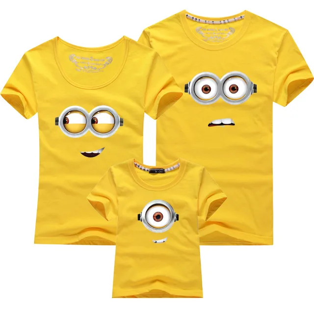 Ropa A Juego Minions familia Mirada Padre Madre Del Bebé
