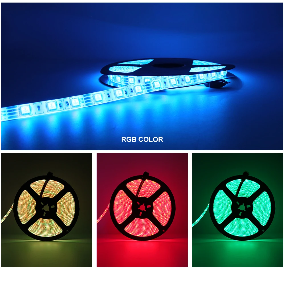 Светодиодная лента DC12V 5050 RGB RGBW rgbww 60 Светодиодный s/m 5 м+ WiFi светодиодный контроллер+ 3A блок питания комплект светодиодной ленты