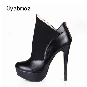 

Cyabmoz Shoes Woman Ankle boots Platform High heels Women Winter Ladies Party Dress Valentine Shoes Zapatos botas Mujer Invierno