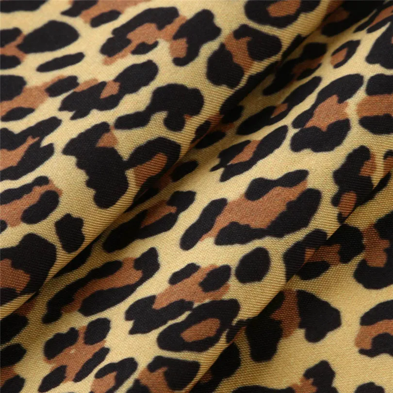 New Women Leopard Bohemian Long Dress 2019 Summer Sexy Deep V-neck Short Sleeve Long Maxi Party Beach Dress #E10 (5)