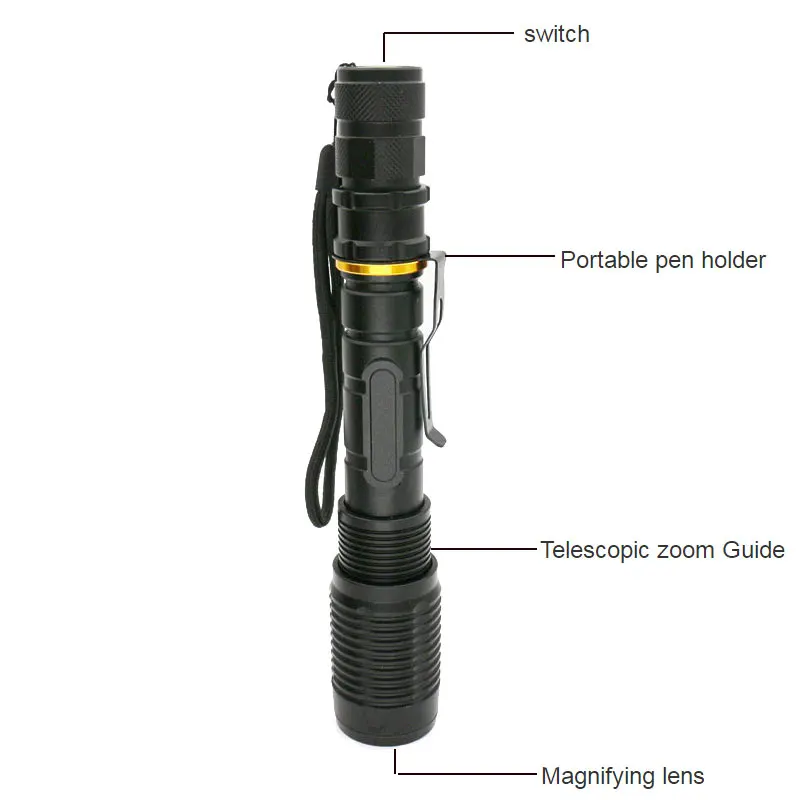 CREE XM L T6/L2 linterna LED 5 Модос 8000 lúmenes Масштабируемые светодиодный antorcha Luz де вспышки