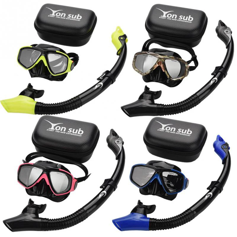 Yon Sub профессиональная маска для дайвинга, трубка, противотуманные очки, очки, набор, оборудование для плавания, трубка, дыхательная трубка, защита для глаз