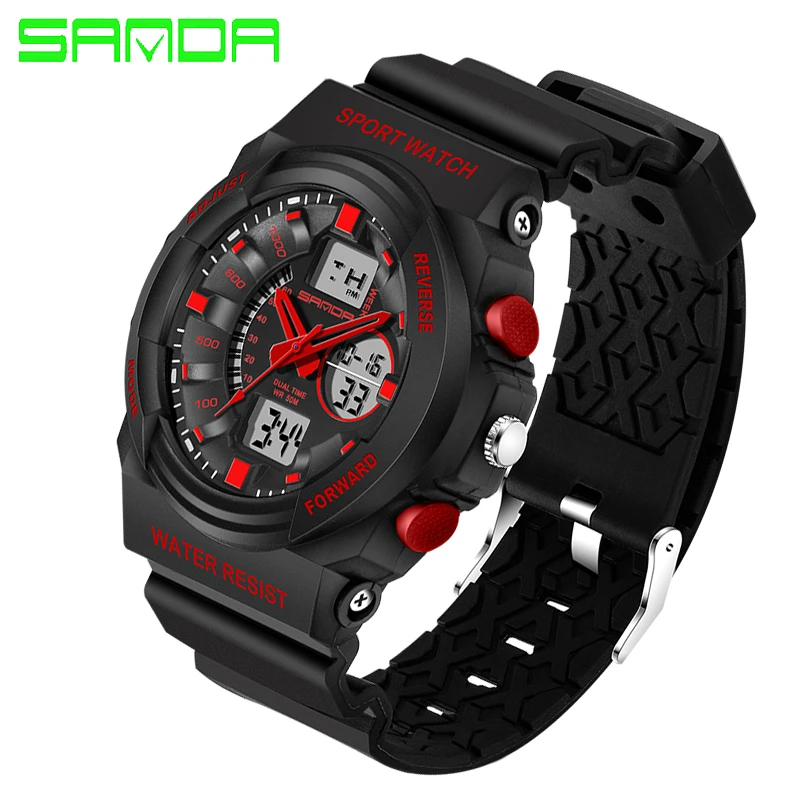 2016 New SANDA Men Military G Style Shock Sports font b Watch b font Digital LED 2016 New SANDA Men Military G Style Shock Sports font b Watch b font Digital LED