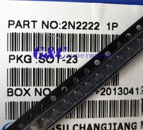100 шт. MMBT2222 СОТ-23 2N2222 SMD NPN транзистор NEW хорошее качество | Электронные компоненты и
