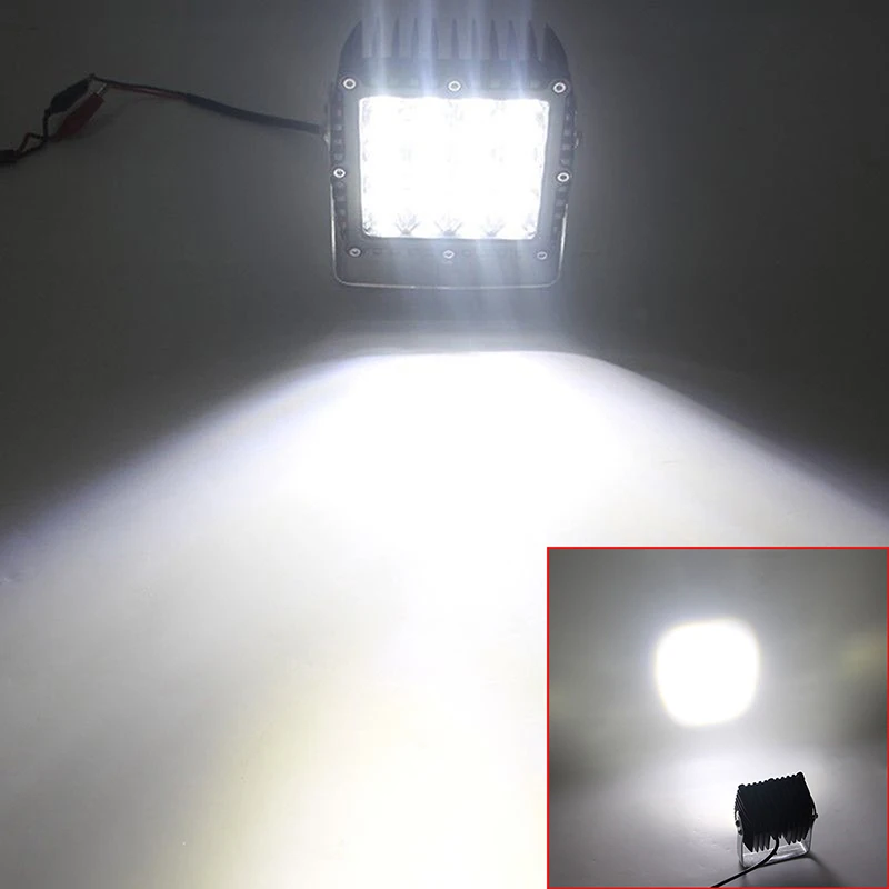 6 4D 80W Optic Driving Jeep ATV 4WD CAR 5Inch Led Work Light Spot Beam 4D Optical Driving Lamp Jeep SUV UTE Led Work Light Spot Beam 4D Optical Driving Lamp Jeep SUV Led Work Light Spot Beam 4D Optical Truck