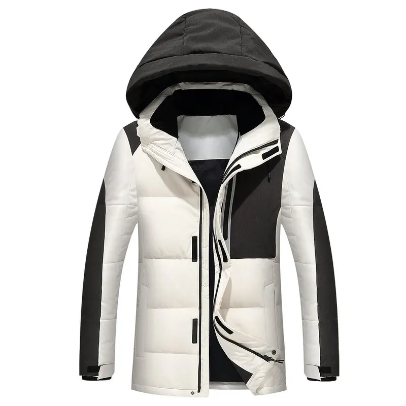 Men Winter Thick Duck Down Jacket Men Hooded Down Waterproof snow Coat Warm Quality Male Casual Winter Outerwer Down Parkas
