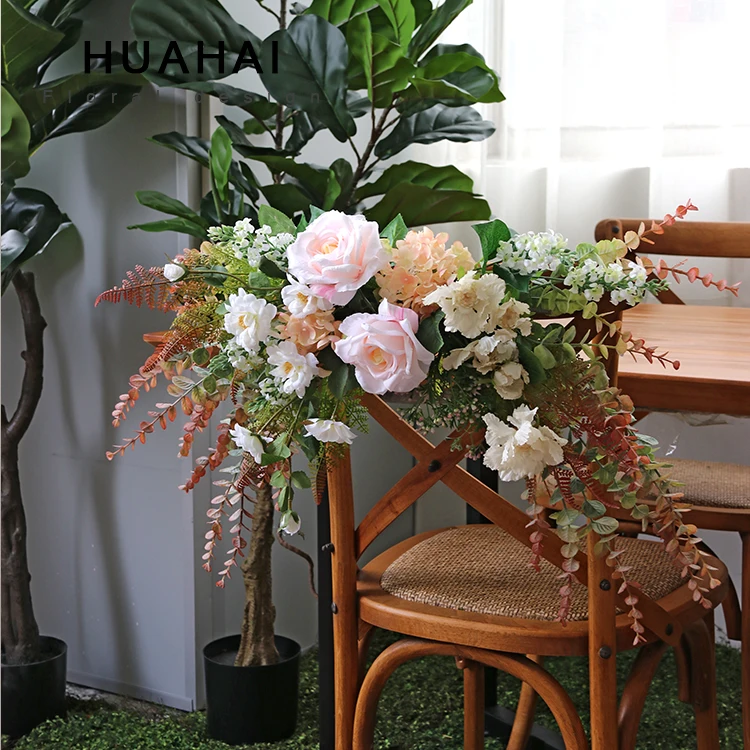 Новая искусственная Роза Пион Гипсофилы стул назад цветок свадебный ручной букет знак стол декор дома двери стены гирлянды кулон