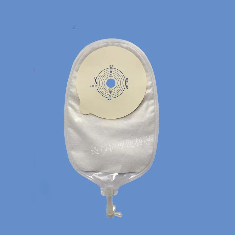 10 قطع urostomy الحقيبة أكياس البولية الحقيبة ممكن تهيئته للعرض البول جامع حقيبة 15-45 ملليمتر