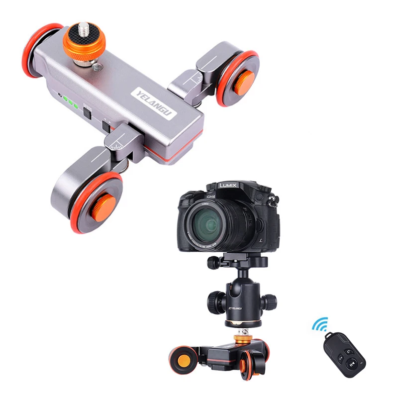 Yelangu L4 моторизованный пульт дистанционного управления Долли слайдер видео Электрический рельсовый трек слайдер для камеры DSLR Canon Nikon Gopro