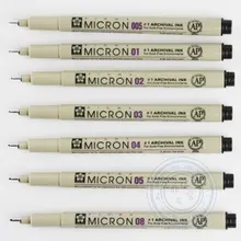 Хорошее качество! Sakura ручка Pigma micron черные чернила, лучший партнер маркерной ручки