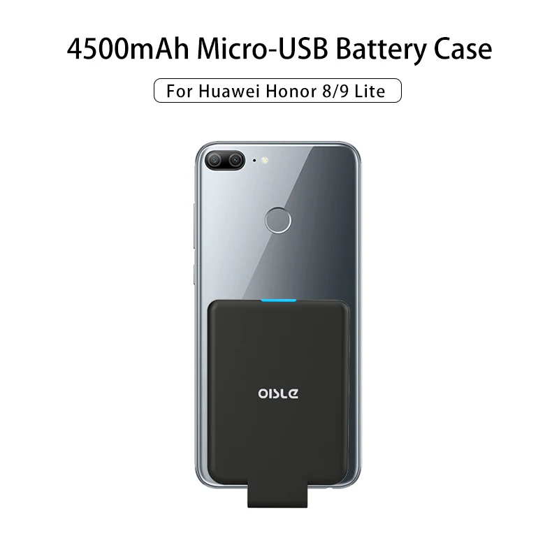 OISLE 4500 мАч Мини Тонкий Умный внешний аккумулятор для Honor 8 9 Lite 7A Pro 8X Huawei P9 Micro USB