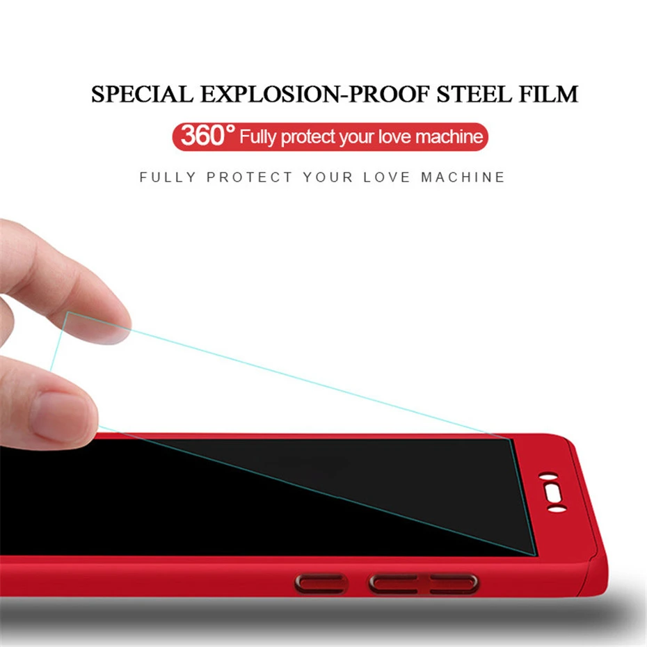 CAPAME Hard Phone Cases For Xiaomi Redmi Note 5 6 Pro 6A 5A Prime S2 360 Full Cover Case Glass For Xiaomi Redmi Note 5 Plus Case (4)
