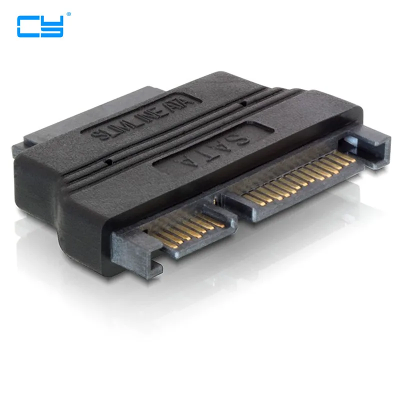 SATA 22pin мужской slimline 13pin Женский ноутбук CD ROM конвертер адаптер|slimline sata|sata 22pinsata |