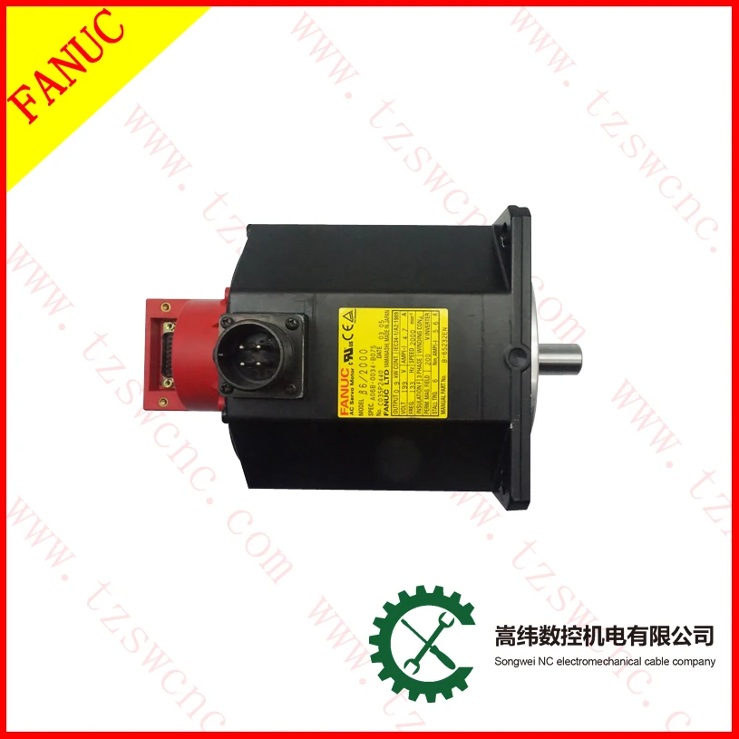 FANUC AC SERVO MOTOR B6/2000 A06B-0034-b075 FANUC AC SERVO MOTOR B6/2000 A06B-0034-b075