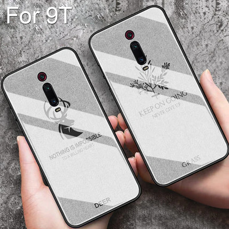 Чехол для Xiaomi Mi 9 T 9t с рисунком оленя травы закаленное стекло силиконовая жесткая