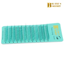 Big Eye's Secret, короткий стержень, русский объем, наращивание ресниц, предварительно изготовленные вентиляторы, 8-18 мм, предварительно изготовленные объемные вентиляторы, индивидуальное наращивание ресниц