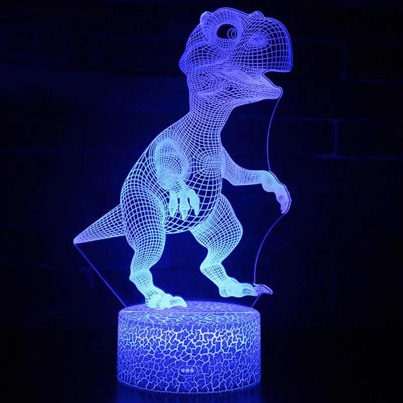 

Colorful Dinosaur Series 3D Table Lamp Kids Children Birthday Gift Light Creative Gift Vision Stereo Colorful Night Light