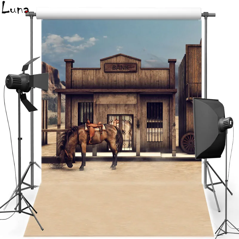 

MEHOFOTO Horse Vinyl Photography Background For Kids House New Fabric Flannel Photo Background For Children Photo Studio 2491
