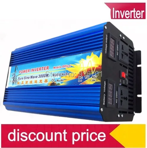 

inversor 12v onda senoidal pura 3000 watt Pure sine wave inverter, Pure sine wave dc to ac Pure inverter 3000W Peak 6000W